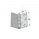 GALVANIZED FLAT STEEL HINGE 50x40 ITALY
